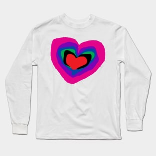 RainBow Heart #TPArtDecoContest Long Sleeve T-Shirt